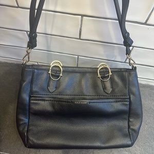 Loralie Satchel by Cole Haan Black Leather Purse